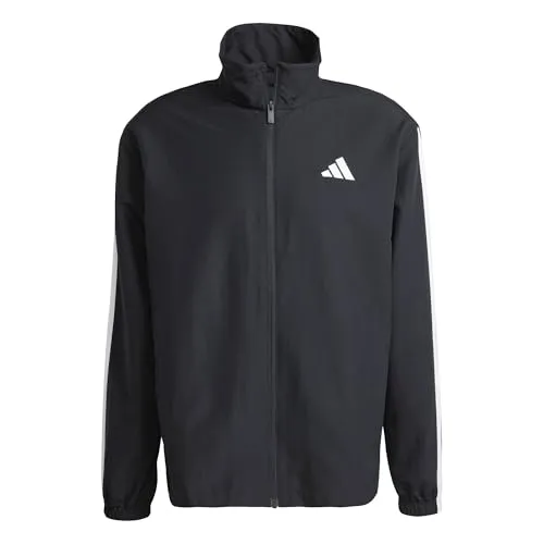 adidas Sportswear Trainingsanzug M 3S WV TT TS (2-tlg) - Sportlicher Woven Tracksuit - Trainingsbekleidung, ideal für sportliche Aktivitäten mit stylischen drei Streifen, aus 100% Polyester und pflegeleicht bei Maschinenwäsche.