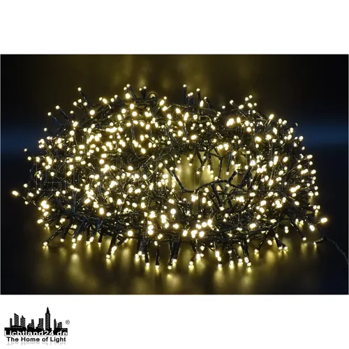 X-MAS Lichterkette 1500 LED 33m IP44 - Lichterkette für Innen- und Außenbereich, mit 1500 warmweißen LEDs und 8 Funktionen für stimmungsvolle Dekoration. Ideal für Weihnachtsbaum und Gartenpartys.