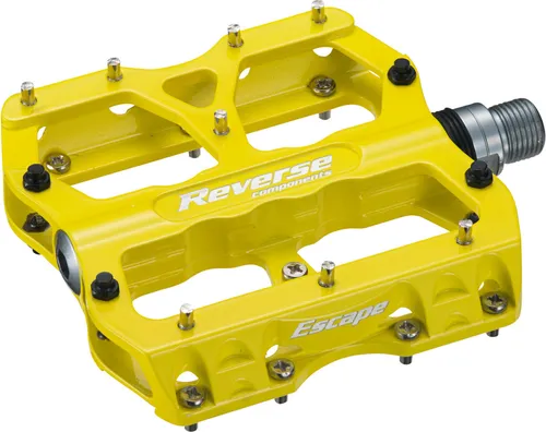Reverse Escape Flat Fahrrad Pedal Gelb - Robuste Flat Pedale für Fahrräder, ideal für optimalen Grip und Kontrolle während der Fahrt, perfekt für Freizeitsportler.