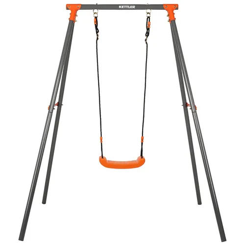 Kettler Einzelschaukel "Single", grau/orange - Schaukeln für Kinder von 3 bis 8 Jahren, bietet sicheren und endlosen Schaukelspaß im Garten.