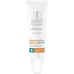 MBR Medical Sun Care High Protection Eye & Lip SPF 50 - Sonnenpflege für empfindliche Lippen- und Augenpartien, schützt vor Sonnenbrand und Hautalterung, spendet intensive Feuchtigkeit und glättet Fältchen.