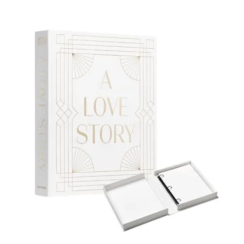 ALBUM PHOTO PRINT WORKS A LOVE STORY XL GOLD - Fotoalbum für Jahrestage, aus hochwertigem Papier, ideal für die schönsten Erinnerungen in Gold-Optik.