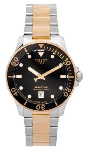 Tissot Seastar 1000 40mm Herrenarmbanduhr - Hochwertige Herrenuhr mit Edelstahlgehäuse, Saphirglas und analoger Anzeige - perfekt für stilbewusste Männer.