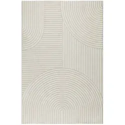 Novel Webteppich Elio, Creme, Beige, Textil, Boho, rechteckig, 200x290 cm, Bsci, für Fußbodenheizung geeignet, Teppiche & Böden, Teppiche, Moderne Teppiche