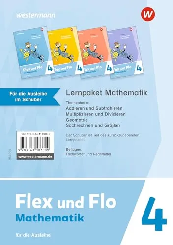 Flex und Flo - Lernpaket Mathematik 4 Ausgabe 2021 - Mathematik Schulbücher für Rheinland-Pfalz, umfassendes Lernpaket zur Förderung mathematischer Kompetenzen in der 4. Klasse.