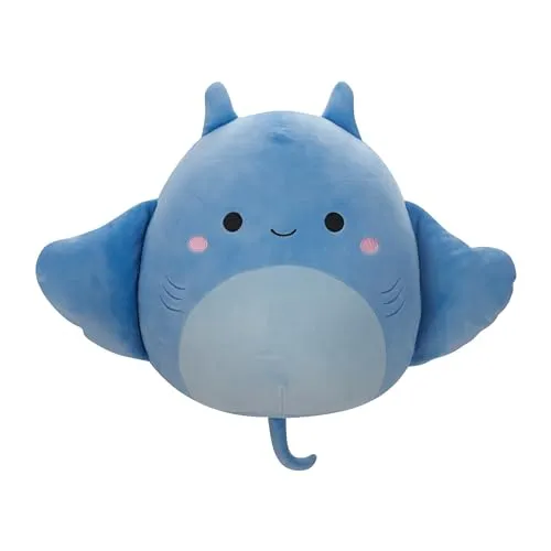 Squishmallows SQCR05429 - Lux der Mantarochen 30 cm, superweiches Kuscheltier für endlosen Spielspaß und perfekte Reisbegleitung