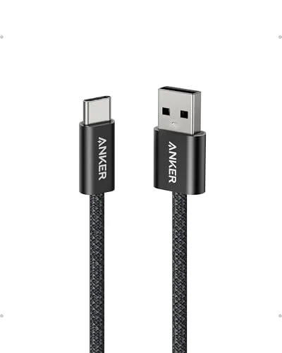 Anker Zolo USB C Kabel, [1 Stück 1m] 3.1A USB auf USB C Kabel, nahtlose CarPlay-Verbindung, geflochtenes USB-C Ladekabel für iPhone 17 Pro Max/16/15 Serie, Samsung Galaxy S25/S24, MacBook Pro/Air