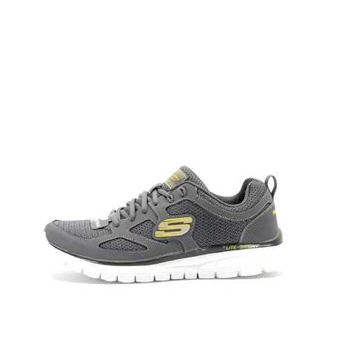 Skechers Burns-Agoura Herren Turnschuhe, Grey, 47.5 EU - Herren-Sneaker aus atmungsaktivem Material für optimalen Komfort und lässigen Stil.