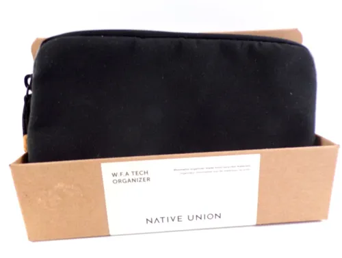 Native Union W.F.A Tech Organizer - Schwarz - Studio & Recording: Umweltfreundlicher Tech Organizer für unterwegs, kompakt, leicht und mit flexiblem Innenraum für optimale Organisation von Technikzubehör.