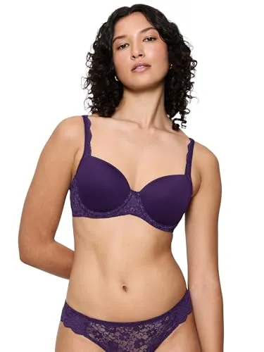Triumph Women's Amourette WP Bra, Royal Purple, 90F - Funktionsunterwäsche mit gepolstertem BH und neuem, weichem Drahtband für maximalen Komfort und eine schmeichelhafte Passform