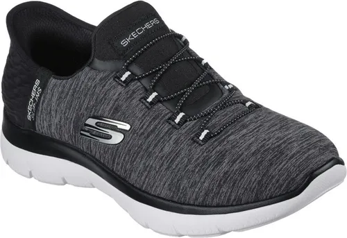 Skechers SUMMITS-DAZZLING HAZE schwarz kombi - Sneaker mit innovativen Slip-In-Technologie und exklusivem Heel Pillow für optimalen Halt. 100% vegan, waschmaschinenfest und ausgestattet mit einer bequemen Air-Cooled Memory Foam Innensohle für höchsten Tragekomfort.