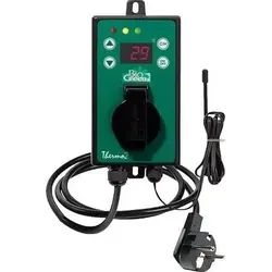 Bio Green Digitalthermostat - Effiziente Temperaturregelung für Haus und Garten - Pflanzenzubehör mit externem Temperaturfühler für präzise Regelung, ideal für E-Heizungen und Ventilatoren, spart Energie und Kosten.