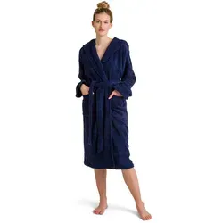 Möve Unisex-Bademantel Superwuschel mit Kapuze - Bademantel aus 100% Baumwolle, ideal für Sauna & Spa, in Langform mit Kapuze und Gürtel, pflegeleicht und trocknergeeignet, perfekt für entspannte Stunden.