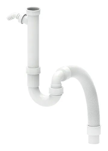 KIRCHHOFF KS Flex-Spültisch-Röhrensiphon, Weiß, 1 1/2"IG x DN 40/50 mm - KIRCHHOFF KS Flex-Spültisch-Röhrensiphon für eine effektive Abwasserableitung, flexibel einsetzbar und einfach zu installieren.