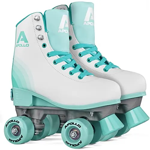 Apollo Disco Roller - Verstellbare Rollschuhe für Kinder und Erwachsene - Inliner für alle Altersgruppen, größenverstellbar von 31 bis 42, mit komfortablem Kunstleder und ABEC-7-Kugellager für optimalen Fahrspaß.
