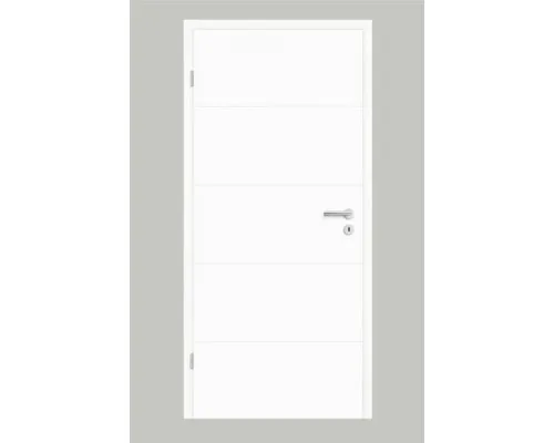 Pertura Zimmertür Perla 05 Design weiß lackiert (ähnlich RAL 9003) 86 x 198,5 cm