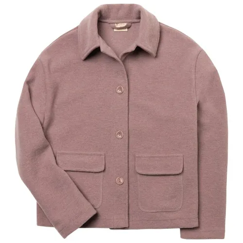 Engel Damen Jacke (Größe S, rosa) - Stilvolle Jacke aus gewalkter Bio-Merinowolle, bietet hervorragende Wärme und Atmungsaktivität – ideal für Alltag und Ausflüge.