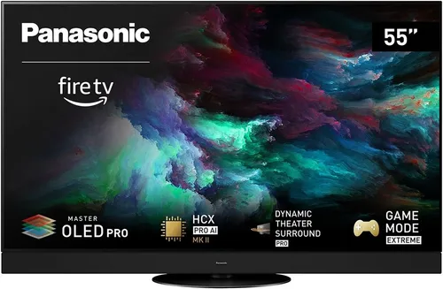 Panasonic TV-55Z90AE8 139 cm (55") OLED-TV - Fernseher mit 4K OLED und Fire TV, bietet lebendige Bilder dank Master OLED Pro Panel und herausragendem Sound durch Dolby Atmos, ideal für Gamer mit HDMI 2.1 und Game Mode Extreme.