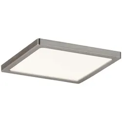 Paulmann Einbauleuchten Set Panel Areo eckig IP23 LED 1x8W 3000K 230V 120x120mm Nickel matt/Kunststoff - Weiß