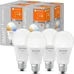 Ledvance LED Smart+ Leuchtmittel Birne A75 14W = 100W E27 matt 1521lm Tunable White 2700K-6500K Dimmbar App Google Alexa WiFi 4 x