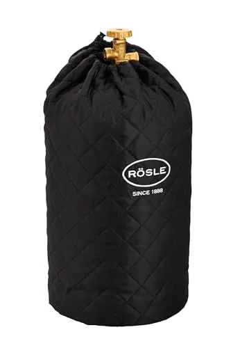 Rösle Abdeckhaube für Gasflasche 5 kg Schutzhülle Abdeckplanen Schwarz Schutz