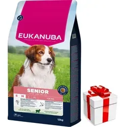 EUKANUBA Mature&Senior Kleine & Mittlere Rassen Lamm & Reis 12kg - Hundefutter für ältere kleine und mittelgroße Hunde, reich an hochwertigem Lammfleisch und Reis für eine gesunde Ernährung und Vitalität.