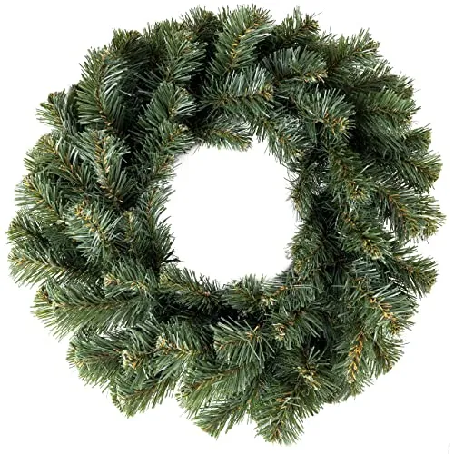 Creative Home Tannenkranz künstlich Türkranz Weihnachtskranz Grün | Durchmesser 35 cm | Kranz für Tür, Wand, Tisch | Adventskranz für Innen Außen | DIY Dekoration Deko Weihnachtsdeko Dunkelgrün