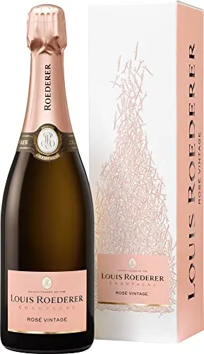 Louis Roederer Champagne ROSÉ Vintage 2017 - Eleganter Genuss in Geschenkbox - Weine: Exzellenter Rosé-Champagner aus 63% Pinot Noir und 37% Chardonnay, perfekt gereift für außergewöhnliche Komplexität und Eleganz.