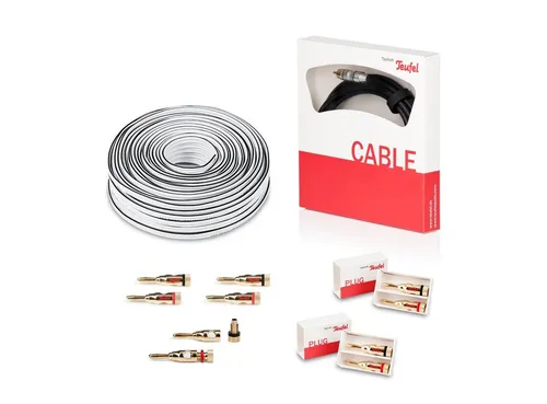 Teufel 5.1 Heimkino Kabel-Set "Advantage" C3535S - Kabel für 5.1 Heimkino-Systeme, 30m² Lautsprecherkabel und hochwertige Bananenstecker für optimale Audioqualität und einfache Installation.