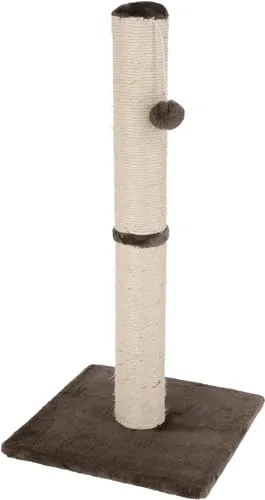 Kerbl Pet Kratzsäule Opal-Maxi für Katzen - Robust mit Spielball - Hartschalen-Transportbehälter für Katzen, ideal für kleine bis mittelgroße Katzen, bietet Spielspaß und Krallenpflege mit robustem Natursisal und kompaktem Design.