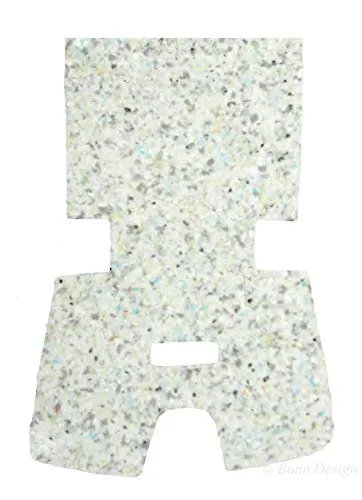 Ersatz Schaumpolster für Britax Römer King 2 King 2 LS King 2 ATS Einleger Schaumstoff Kindersitz Sitzkissen Einlage Austausch Kinder Ersatzsitz Kissen Sitzpolster Auto Sitz Schaumeinleger King2 II