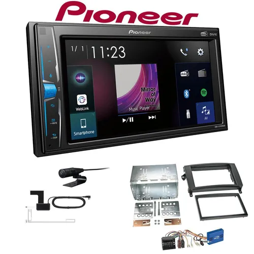 Pioneer Autoradio Bluetooth DAB+ für Mercedes Benz B-Klasse 2005-2011 - Modernes 2-DIN Autoradio mit Touchscreen, Bluetooth und DAB+. Ideal für die B-Klasse von 2005-2011, bietet USB-Anschluss und vielseitige Wiedergabeformate.