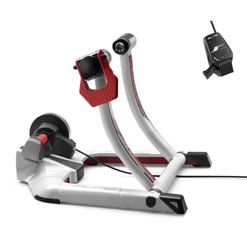 ELITE Rollentrainer Qubo Power Smart B+ - Hochwertiger Rollentrainer für Radsportler, geeignet für Reifen von 20 bis 29 Zoll, mit magnetischem Widerstand für ein realistisches Fahrerlebnis.