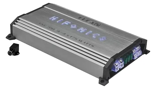 HiFonics TXE 700/4 4-Kanal Verstärker mit 740 W RMS - Car-HiFi-Endstufen mit 740 W RMS Leistung für beeindruckenden Sound, ausgestattet mit regelbaren Hoch- und Tiefpass-Filtern sowie Bass-Boost für individuelle Klangerlebnisse.