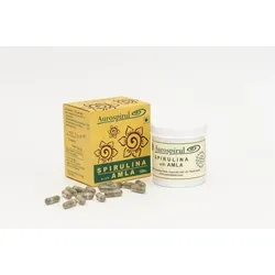 Aurospirul Spirulina mit Amla 100 Kapseln. Entsäuert
