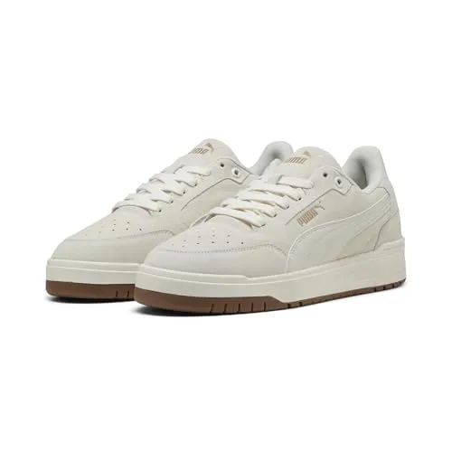 PUMA Shuffle Downtown SD Sneaker, Gr. 37 - Sportliche Sneakers in warmem Weiß und grau, aus Leder für ultimativen Komfort und Street-Style. Ideal für jeden Tag und vielseitig kombinierbar.