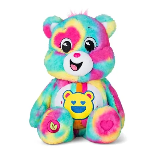 Basic Fun Pflegebären 35cm Good Vibes Bär - Umweltfreundlicher Plüschbär, ideal für Kinder ab 3 Jahren, fördert positive Gefühle und Kreativität beim Spielen.