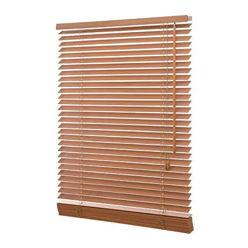 Ventanara® Holzjalousie 35mm - Echtholz Jalousette (60 x 130 cm, Buche) - Jalousien aus hochwertigem Lindenholz, Maße: 60 x 130 cm, stufenlos verstellbar für optimalen Sichtschutz in jedem Raum, auch feuchtraumgeeignet.