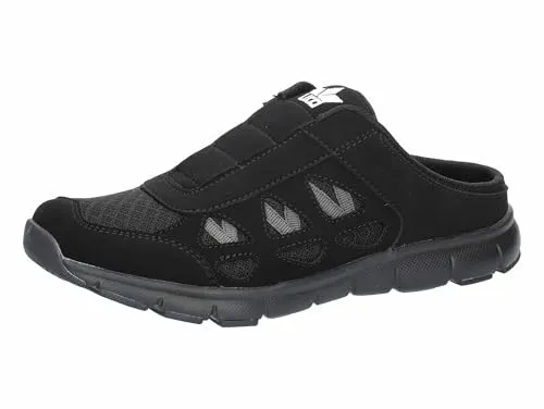 Brütting Unisex Spiridon Sabot Clogs, schwarz/Weiss, 43EU - Bequeme Sabots von Brütting mit strapazierfähigem Nylon und leichter CME-Laufsohle. Ideal für den Alltag und vielseitig einsetzbar.