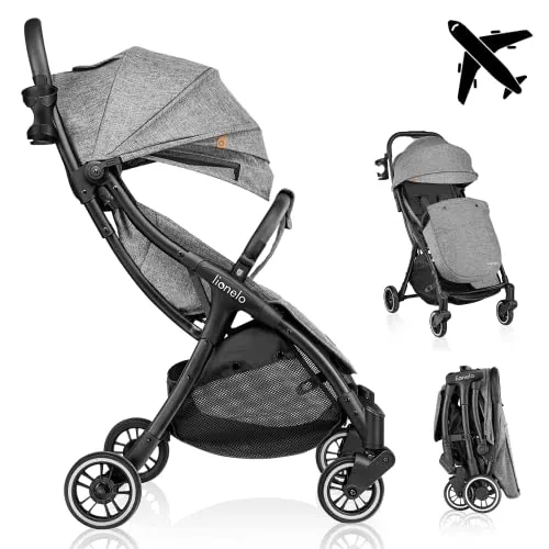 LIONELO Julie One Buggy - für Kinder bis 22 kg, verstellbare Rückenlehne, kompakt und ideal für Reisen mit Transporttasche