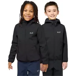 JACK WOLFSKIN FOURWINDS JACKET KIDS - Funktionsjacke für Kinder, winddicht und gefüttert, ideal für Übergangszeit mit recyceltem Material und praktischen Taschen.