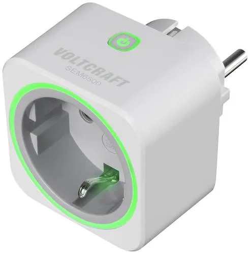 VOLTCRAFT SEM6000 Energiekosten-Messgerät - Steckdosen & Zubehör, präzise Messung von Leistung und Kosten mit Bluetooth-Datenexport und smarter Steuerung über Smartphone.