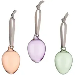 Iittala - Ostereier aus Glas, braun / flieder / grün (3er-Set)