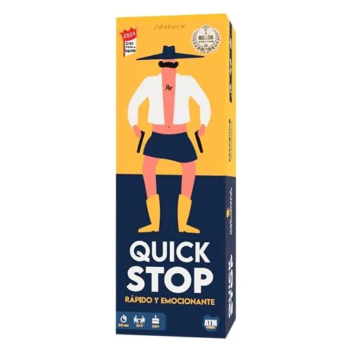 GUATAFAC Quick Stop: Juego de Mesa Dinámico para Familia y Amigos - Creatividad y Rapidez - Versión Entretenida del Juego Stop