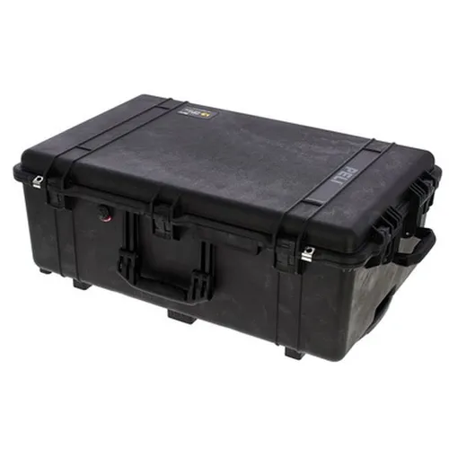 PELICASE 1650 Schwarz mit Schaumstoffeinlage - Robuster Kamerakoffer mit Schaumstoffeinlage für optimalen Schutz und einfache Mobilität dank Rollen. Ideal für professionelle Einsätze.