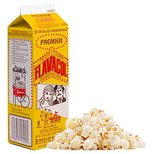 Individual Cartons Premier Flavacol Popcorn Seasoning Salt by Gold Medal