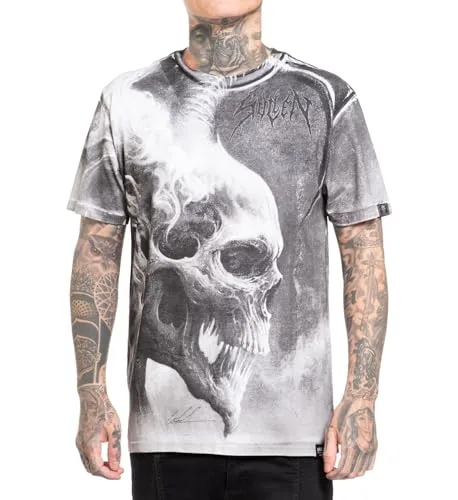 Sullen Herren Grace Artist Series Tattoo Lifestyle T-Shirt Weiß - Hochwertiges T-Shirt aus 100 % Baumwolle, besonders weich und bequem. Mit modernem Design und doppeltem Farbstoff für weniger Schrumpfung – ideal für den Alltag.