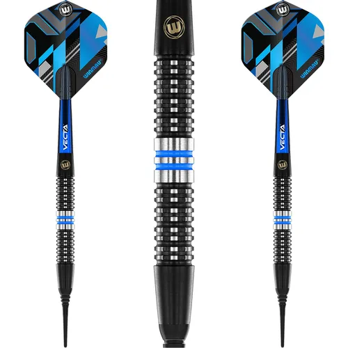 WINMAU Galactics 18 g Soft-Dartpfeile - Professionelles Dart-Set aus 90% Wolfram für optimale Kontrolle und Präzision. Mit innovativer Ripsaw Grip-Technologie für verbesserte Wurfgenauigkeit und langlebigem Design.