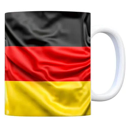 Kaffeebecher mit Deutschlandfahne Motiv Kaffeetasse Tasse