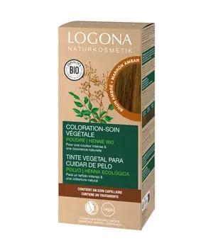 Logona Pflegende Pflanzen-Haarfarbe Pulver Bernsteinbraun Haarfarbe 100 g